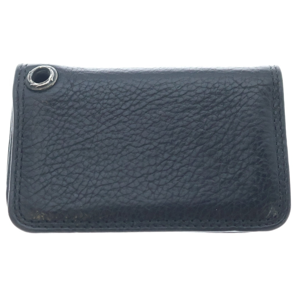 CHROME HEARTS(クロムハーツ) CARD CASE グロメット付き レザーカードケース ブラック
