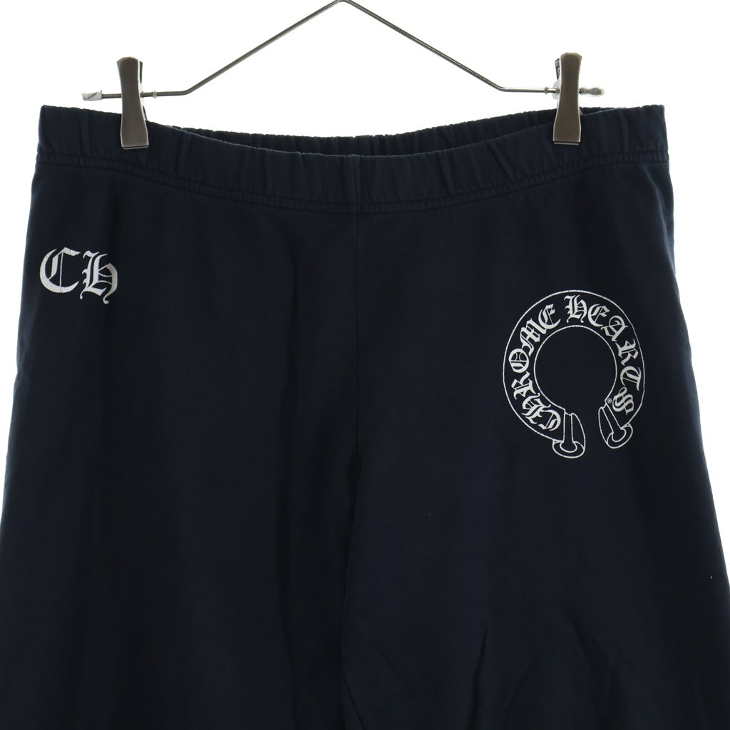 CHROME HEARTS(クロムハーツ) OLD SWT PANTS ホースシュー/CHクロスプリントロゴ スウェットパンツ 薄手 ブラック