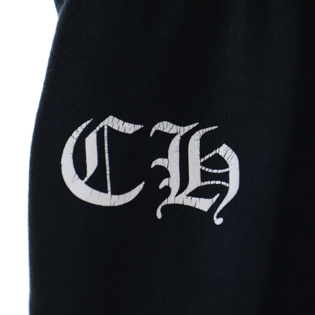 CHROME HEARTS(クロムハーツ) OLD SWT PANTS ホースシュー/CHクロスプリントロゴ スウェットパンツ 薄手 ブラック