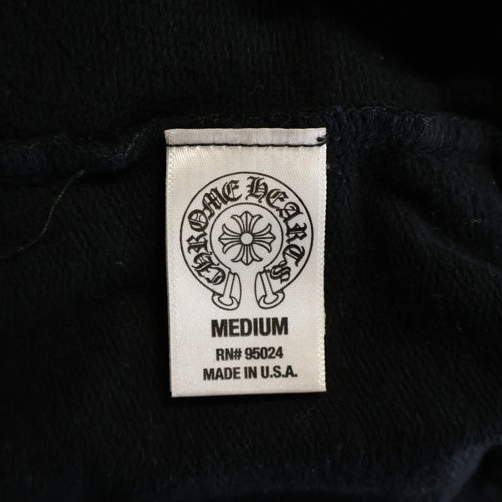 CHROME HEARTS(クロムハーツ) OLD SWT PANTS ホースシュー/CHクロスプリントロゴ スウェットパンツ 薄手 ブラック