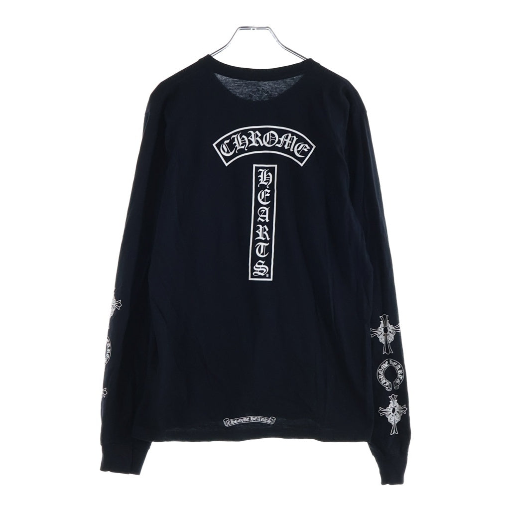 CHROME HEARTS(クロムハーツ) OLD CH L/S T-SHIRT オールド バックTバープリント 長袖Tシャツ ロンT ブラック
