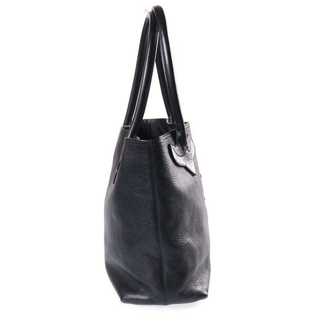 CHROME HEARTS(クロムハーツ) FS TOTE FSトート クロスパッチ付きレザートートバッグ ブラック