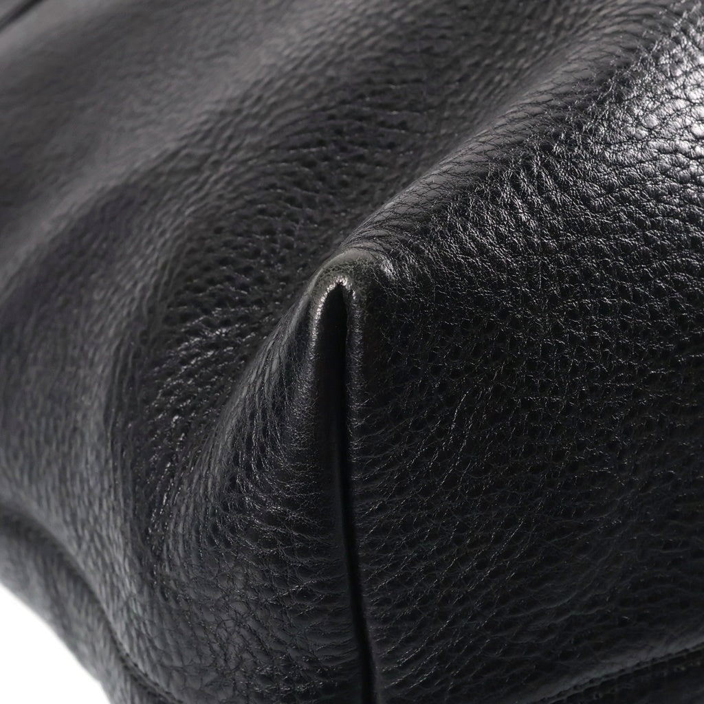 CHROME HEARTS(クロムハーツ) FS TOTE FSトート クロスパッチ付きレザートートバッグ ブラック