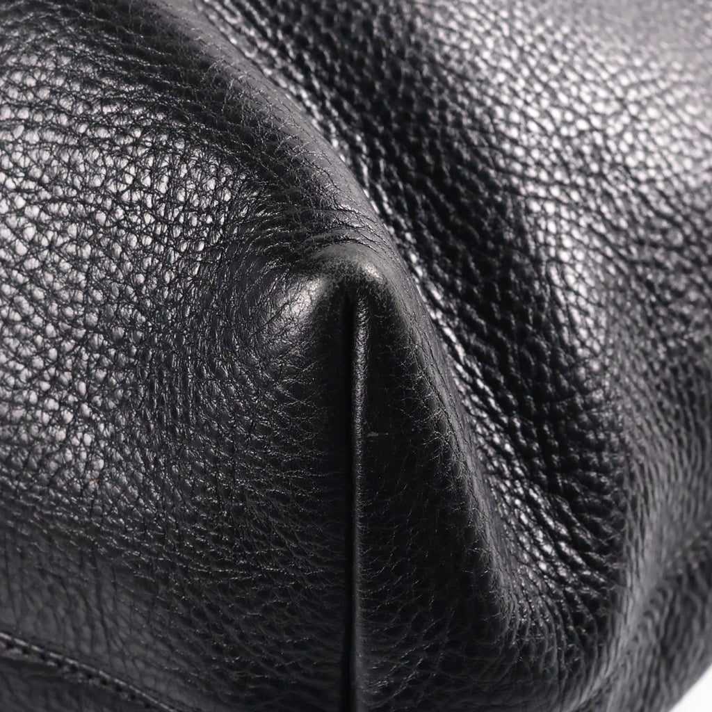 CHROME HEARTS(クロムハーツ) FS TOTE FSトート クロスパッチ付きレザートートバッグ ブラック