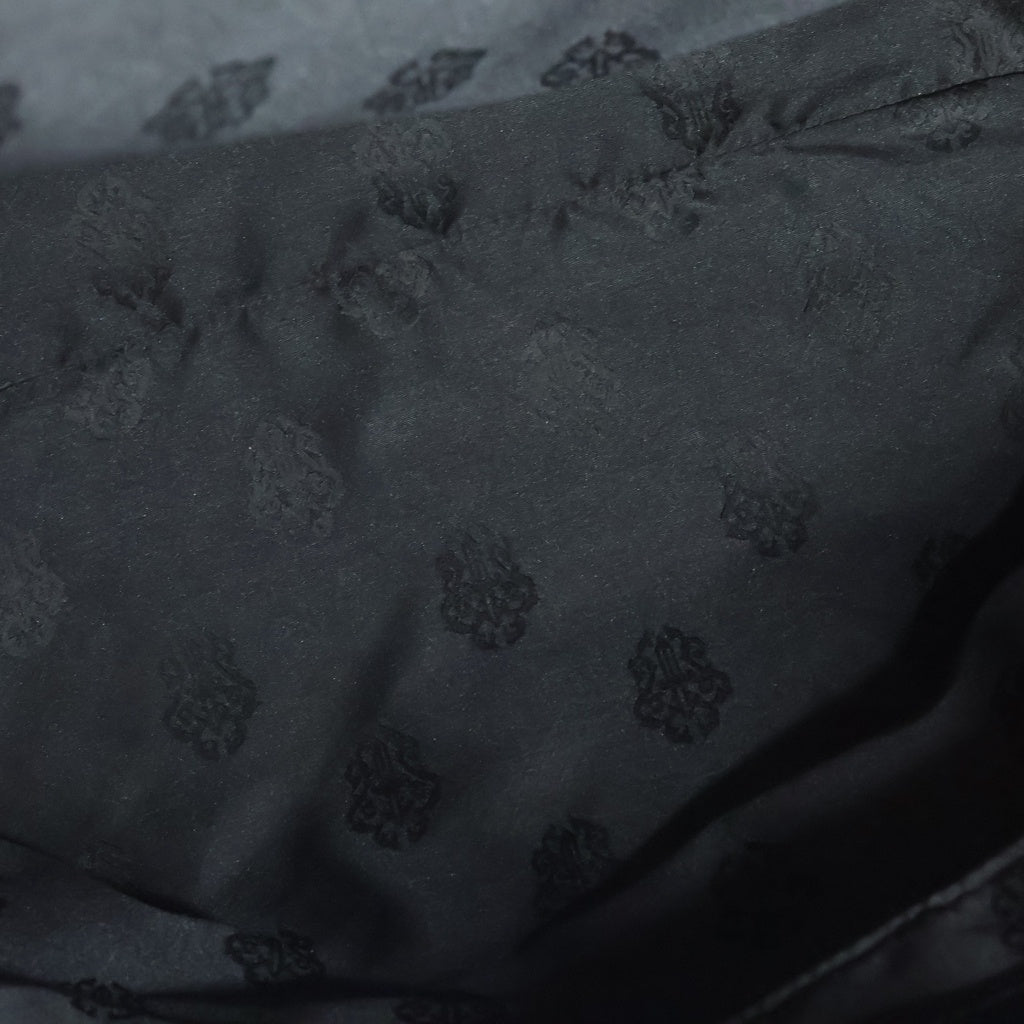CHROME HEARTS(クロムハーツ) FS TOTE FSトート クロスパッチ付きレザートートバッグ ブラック