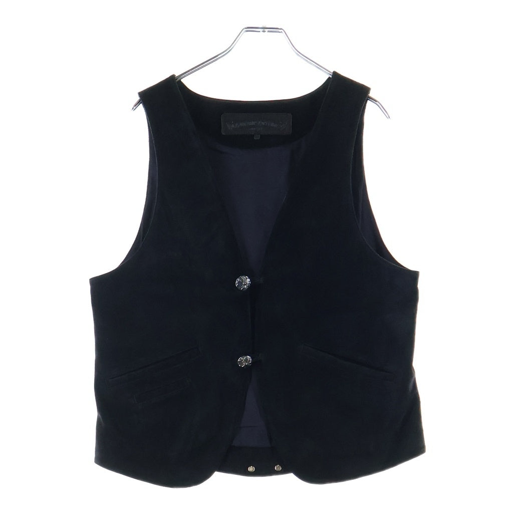 CHROME HEARTS(クロムハーツ) CLASSIC 2B SUD クロスボタンレザーベスト
