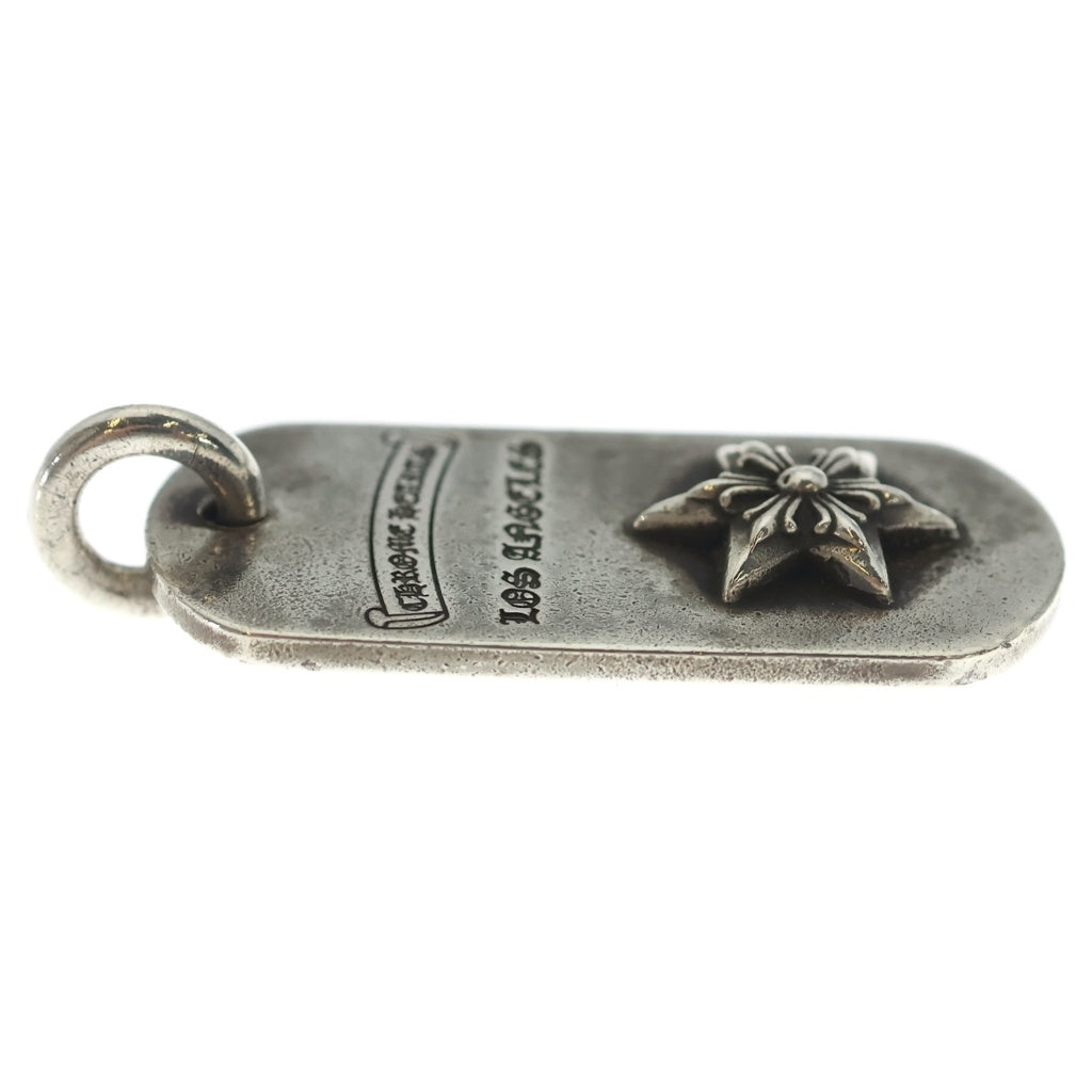 CHROME HEARTS(クロムハーツ) RAISED STAR DOGTAG レイズドスタードッグタグ LA限定 シルバーネックレストップ