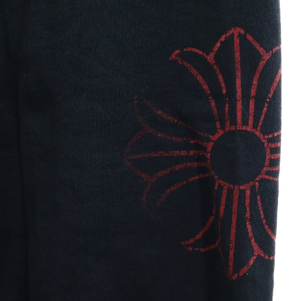 CHROME HEARTS(クロムハーツ) OLD CHプラス レザーパッチ スウェット パンツ ブラック