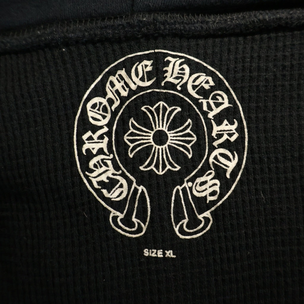 CHROME HEARTS(クロムハーツ) OLD オールド ダブルCHクロスプリント ダガージップアップ スウェット パーカー ブラック