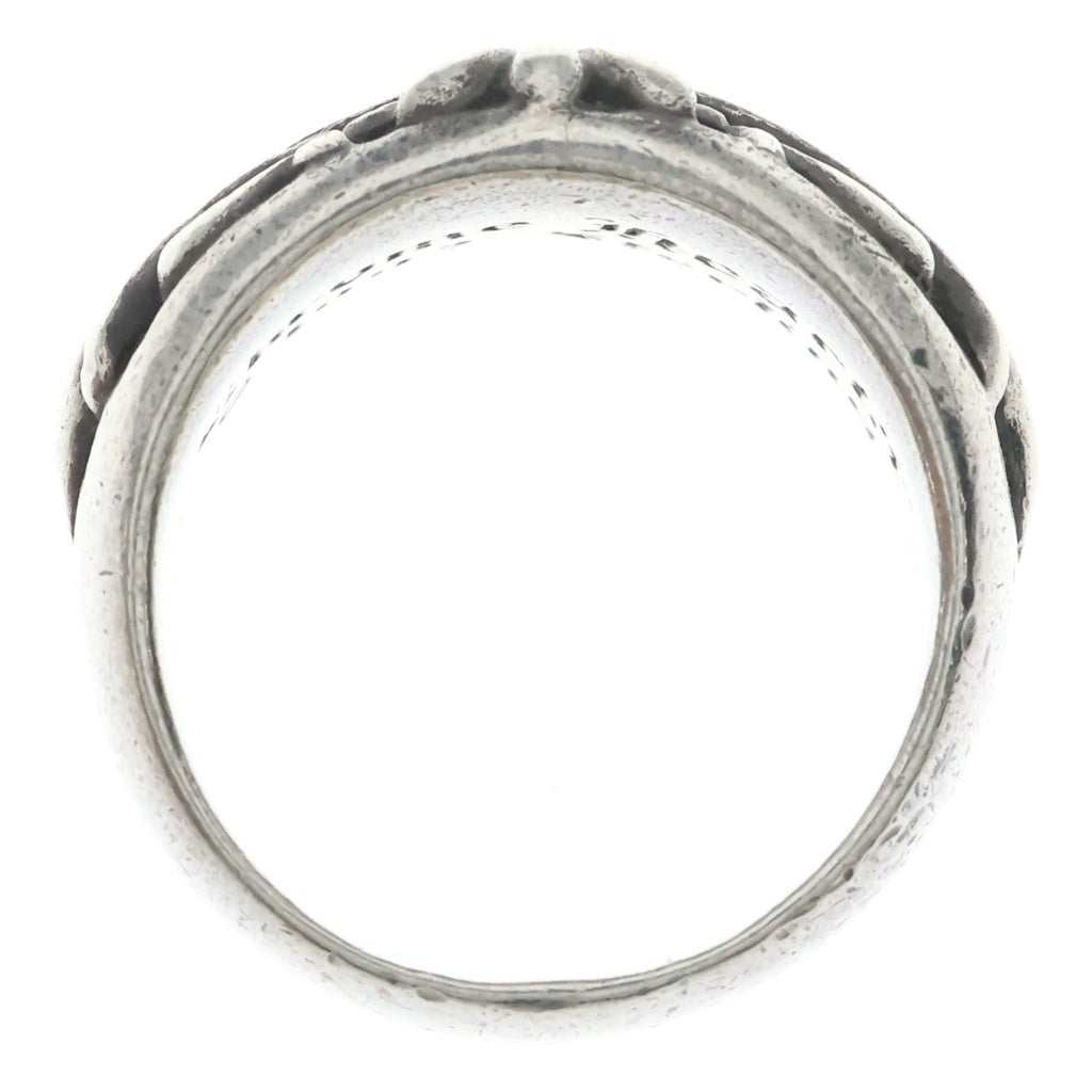 CHROME HEARTS(クロムハーツ) FLRL CRS P DMND フローラルクロスリング PAVEダイヤ シルバー