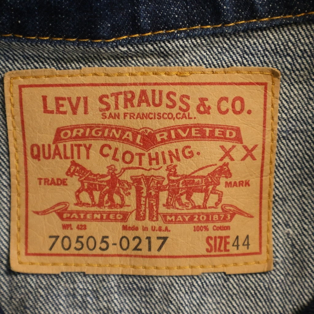 Levi's(リーバイス) 505XX 4th ボタン裏555 デニムジャケット トラッカージャケット インディゴ 70505-0217