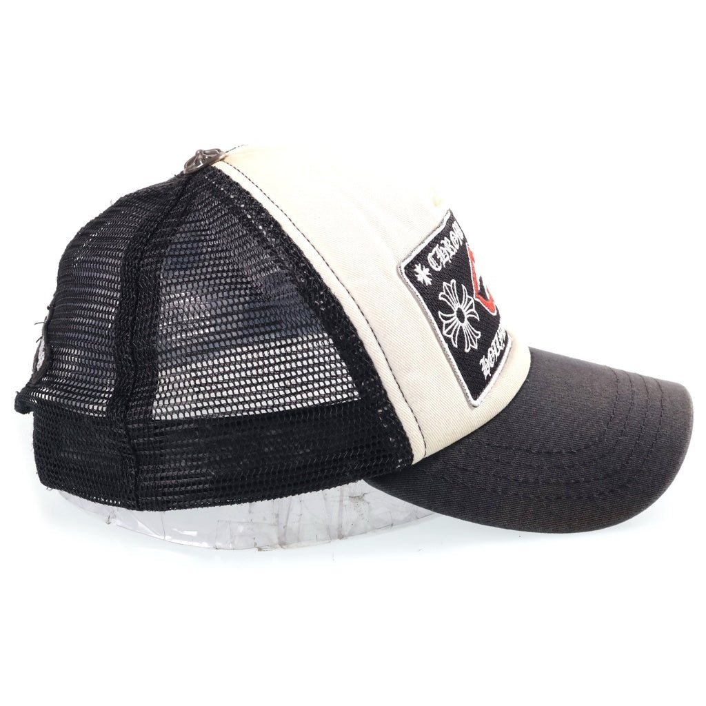 CHROME HEARTS(クロムハーツ) ×MATTY BOY CHOMPER TRUCKER CAP マッティボーイ チョンパー ロゴ刺繍 メッシュ トラッカーキャップ 帽子 ブラック/ホワイト