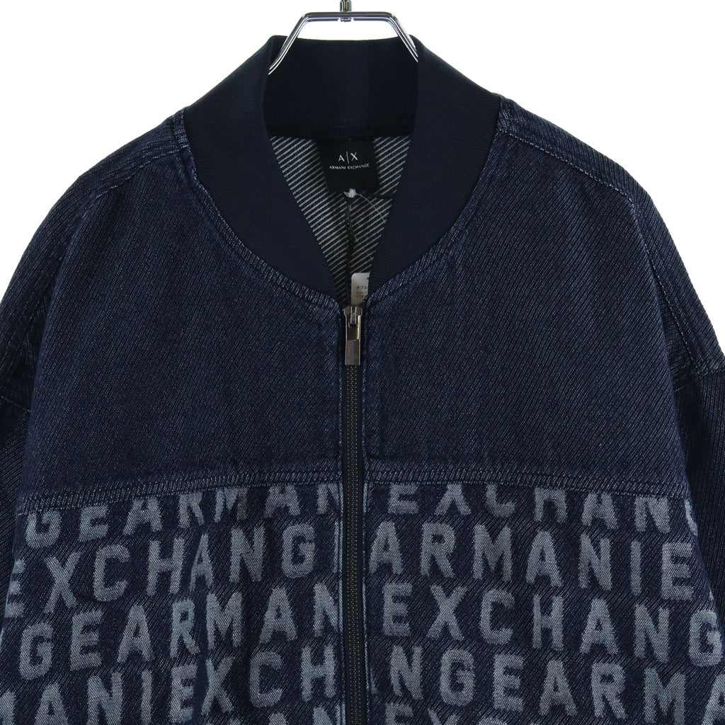 AX ARMANI EXCHANGE(アルマーニ エクスチェンジ) Denim Bomber Jacket ジップアップ デニムボンバー ジャケット インディゴ 3DZBD4 Z1W8Z