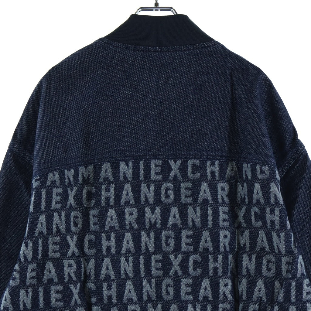AX ARMANI EXCHANGE(アルマーニ エクスチェンジ) Denim Bomber Jacket ジップアップ デニムボンバー ジャケット インディゴ 3DZBD4 Z1W8Z