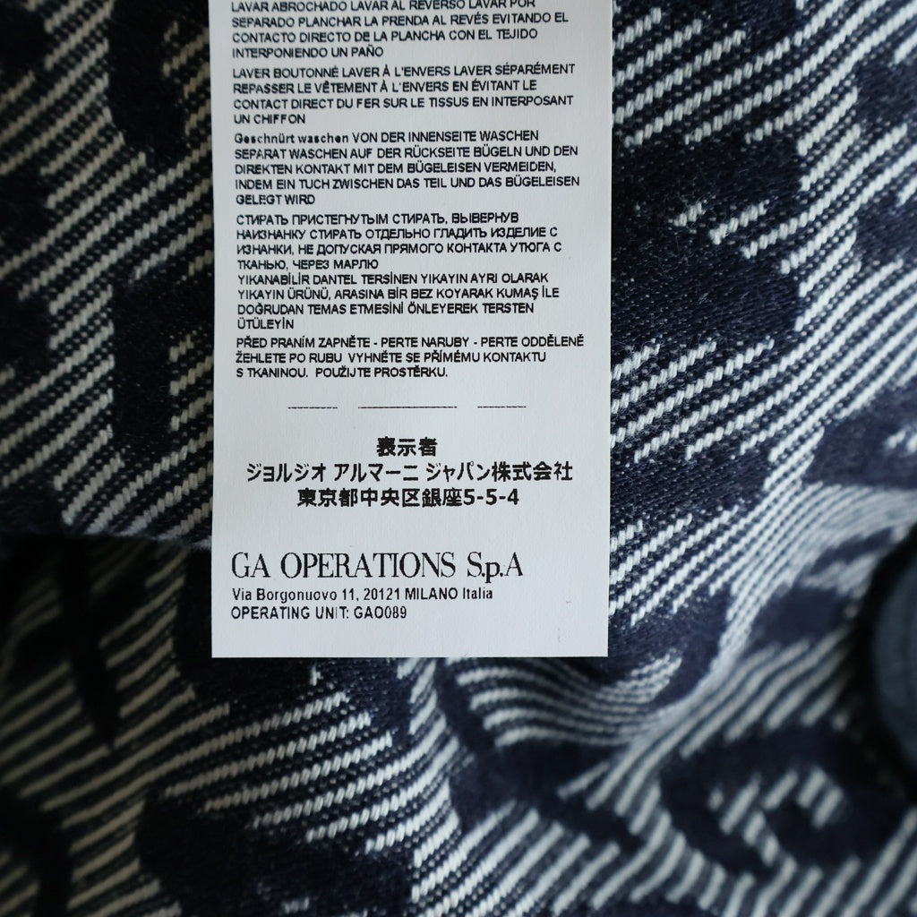 AX ARMANI EXCHANGE(アルマーニ エクスチェンジ) Denim Bomber Jacket ジップアップ デニムボンバー ジャケット インディゴ 3DZBD4 Z1W8Z