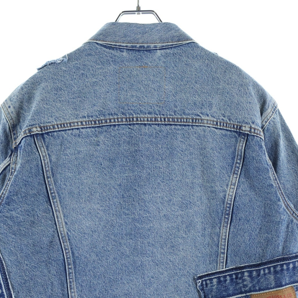 Levi's premium(リーバイスプレミアム) 再構築 パッチワーク デニムジャケット トラッカージャケット インディゴ 72334-0708