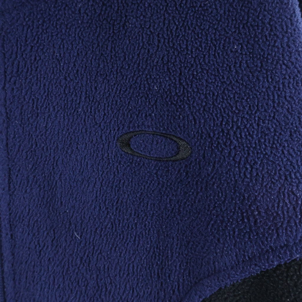 OAKLEY(オークリー) 90s バイカラー ジップアップ フリースジャケット ブルー/ブラック