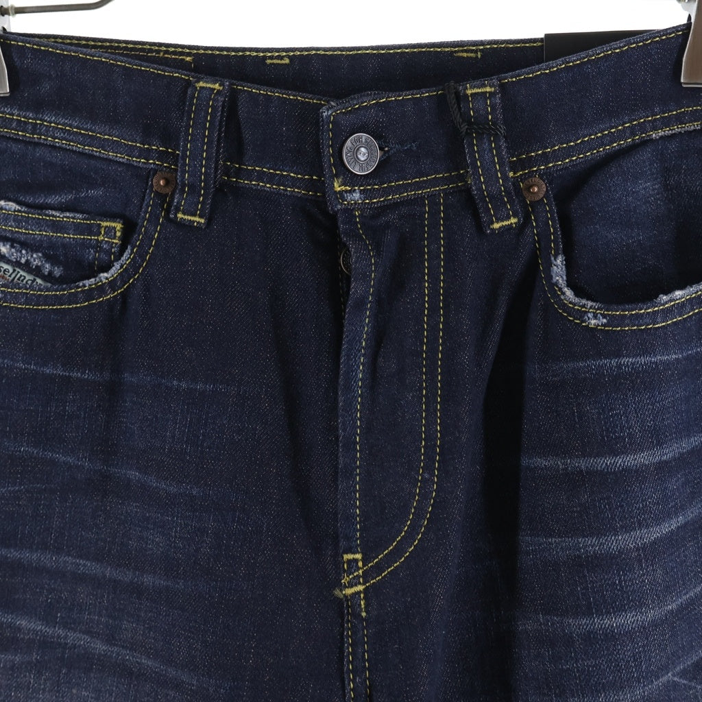DIESEL(ディーゼル) D-Mauki ウォッシュ加工 ボタンフライ デニムパンツ ジーンズ インディゴ R9I17