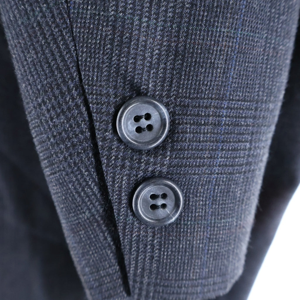 BROOKS BROTHERS(ブルックス ブラザーズ) 80s グレンチェック柄 シングル テーラードジャケット スラックス セットアップ スーツ グレー