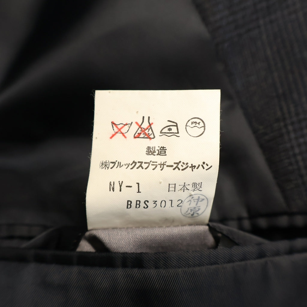 BROOKS BROTHERS(ブルックス ブラザーズ) 80s グレンチェック柄 シングル テーラードジャケット スラックス セットアップ スーツ グレー