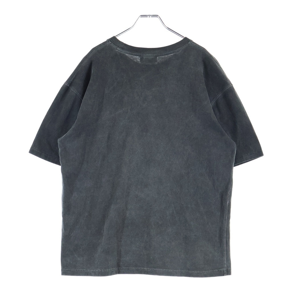 THUG CLUB(サグクラブ) 24AW TC BASIC T-SHIRT ロゴメタル 半袖クルーネックTシャツ カットソー ブラック TC24TS1503