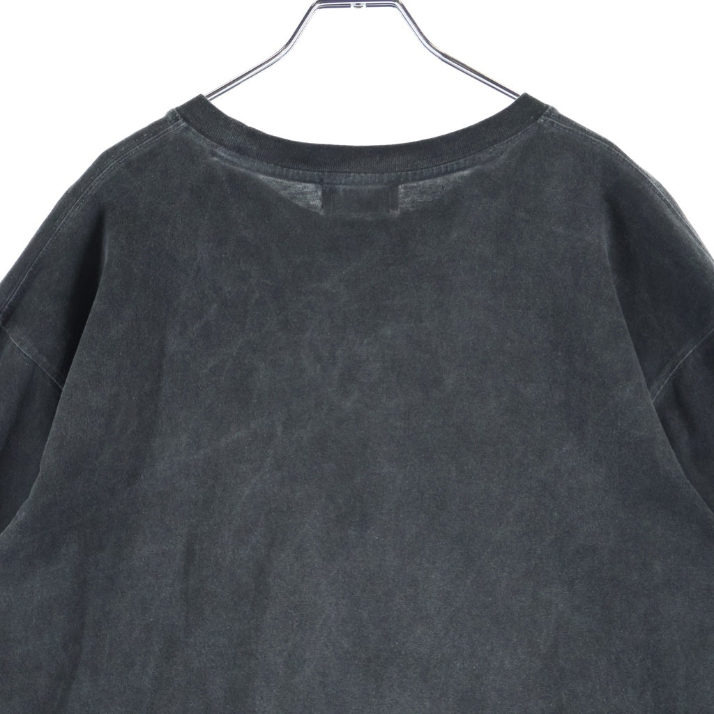 THUG CLUB(サグクラブ) 24AW TC BASIC T-SHIRT ロゴメタル 半袖クルーネックTシャツ カットソー ブラック TC24TS1503