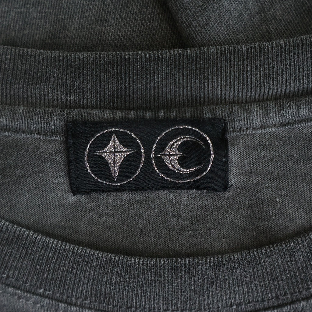 THUG CLUB(サグクラブ) 24AW TC BASIC T-SHIRT ロゴメタル 半袖クルーネックTシャツ カットソー ブラック TC24TS1503