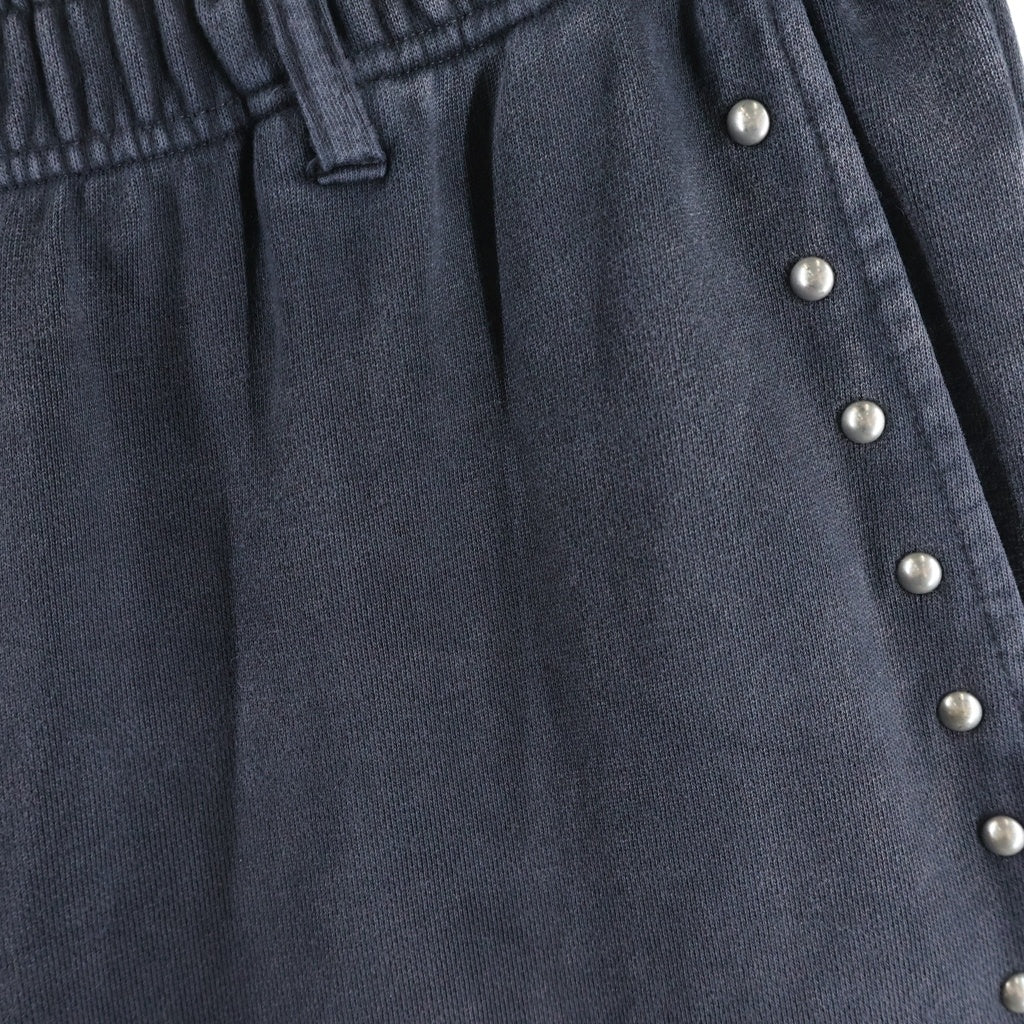 BEAMS(ビームス) FADE STUDS PANTS フェード加工 スタッズスウェットパンツ ブラック 11-24-1772-146