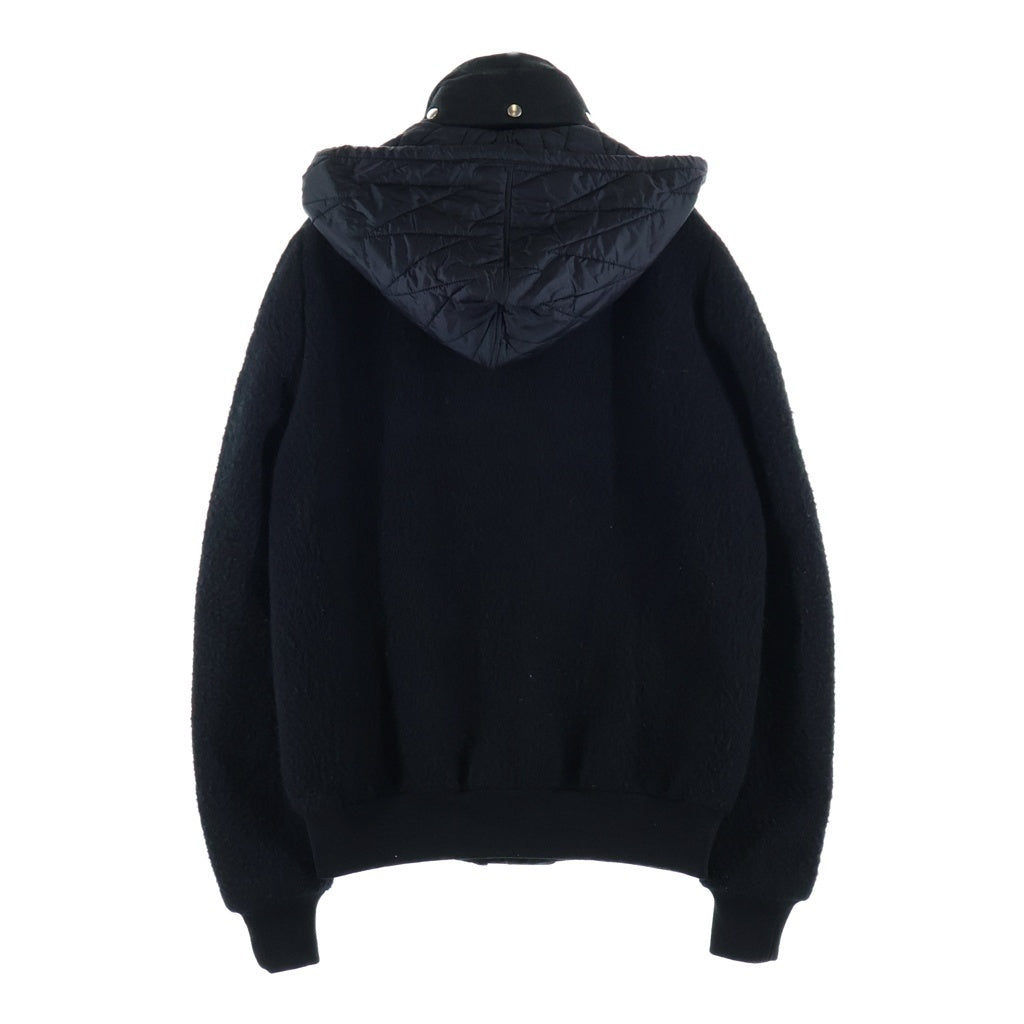 Rick Owens(リックオウエンス) 19AW Wool Dustulator Hooded Jacket ウールフーデッドジャケット ブラック RU19F4767-WFMLBA