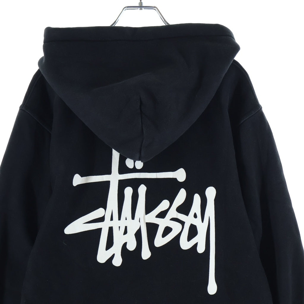 STUSSY(ステューシー) Basic Stussy Zip Hood ベーシック ステューシー ジップアップフーディー パーカー ブラック 1974649