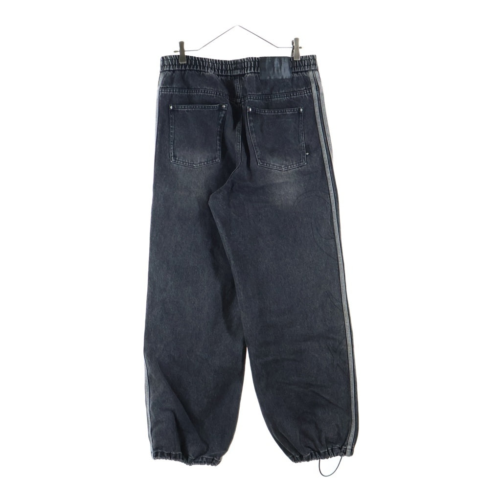 adidas(アディダス) ADILENIUM SEASON TEAMGEIST DENIM JOGGER アディレニウム シーズン 4 チームガイスト デニム ジョガー パンツ ブラック KF8543