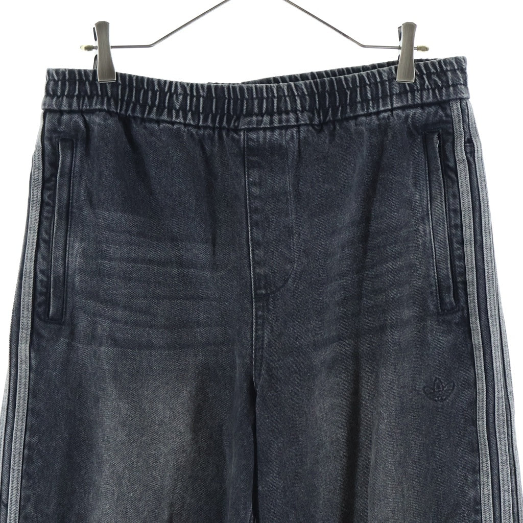 adidas(アディダス) ADILENIUM SEASON TEAMGEIST DENIM JOGGER アディレニウム シーズン 4 チームガイスト デニム ジョガー パンツ ブラック KF8543