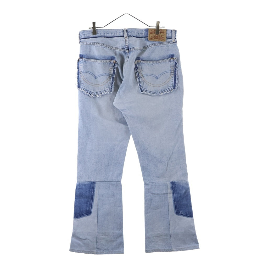READY MADE(レディメイド) 24SS 再構築 フレア デニム パンツ インディゴ RE-CO-BL-00-00-243