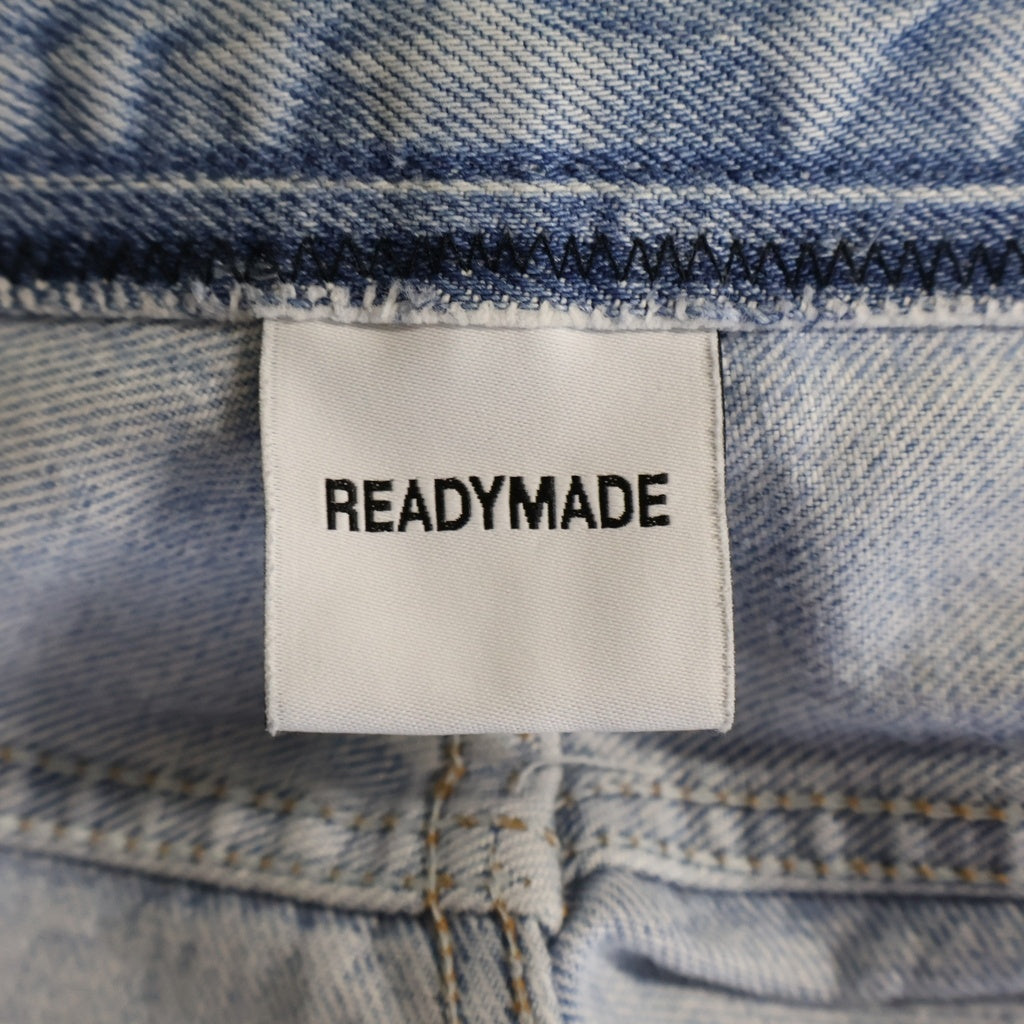 READY MADE(レディメイド) 24SS 再構築 フレア デニム パンツ インディゴ RE-CO-BL-00-00-243