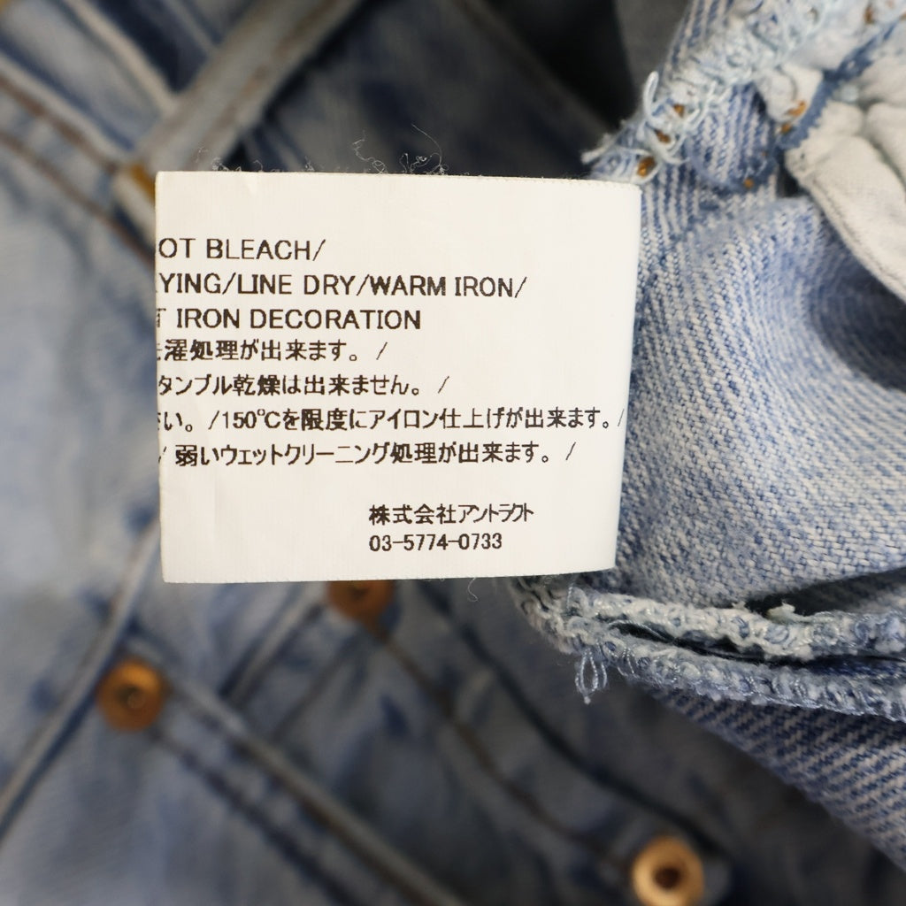 READY MADE(レディメイド) 24SS 再構築 フレア デニム パンツ インディゴ RE-CO-BL-00-00-243