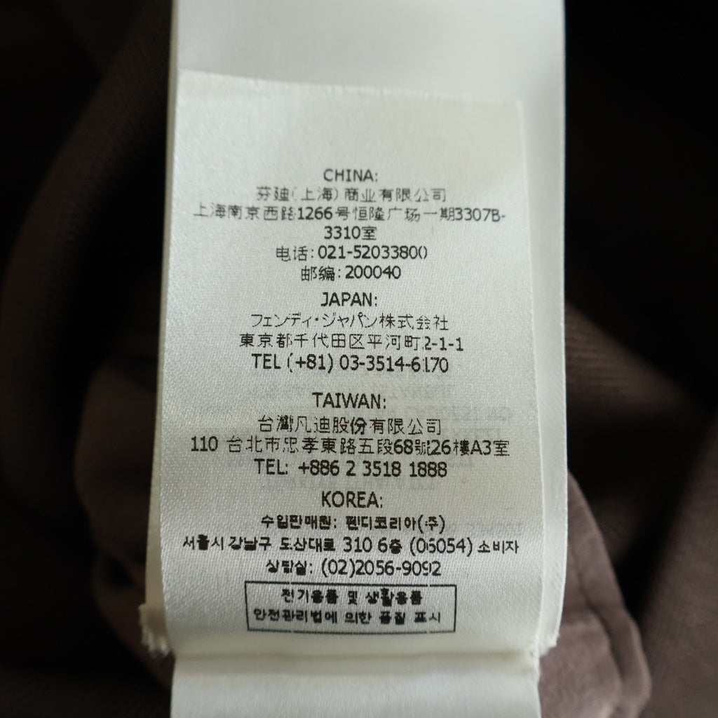 FENDI(フェンディ) ベルト付き Vネック ロング ワンピース ブラウン レディース 12CPF-22-2889