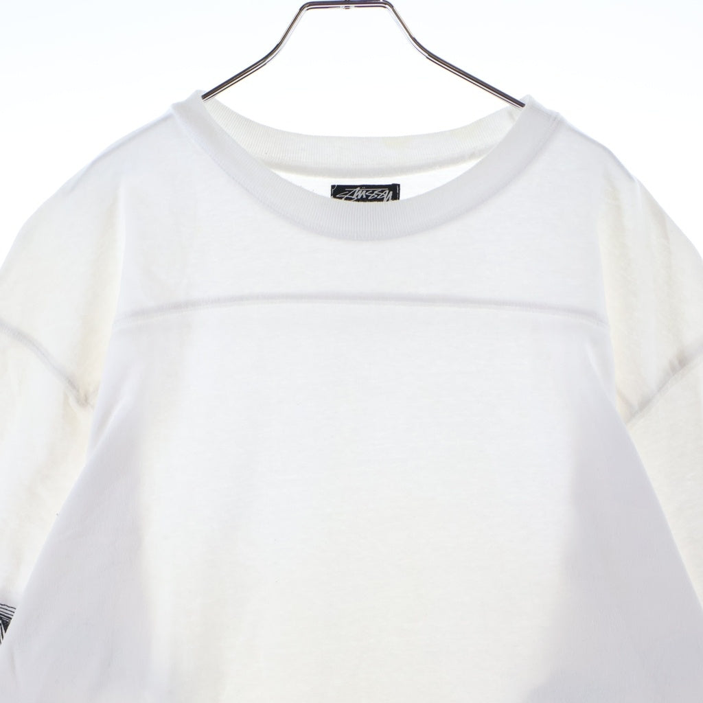 STUSSY(ステューシー) 00S OLD USA製 アーム デザイン プリント 半袖 Tシャツ カットソー ホワイト