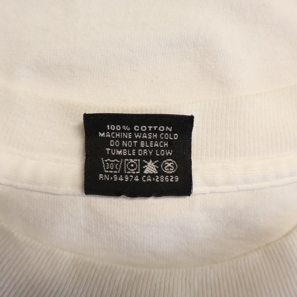 STUSSY(ステューシー) 00S 2004年 OLD レッドレーベル スカルフォーエバー ロゴプリント 半袖 Tシャツ カットソー ホワイト
