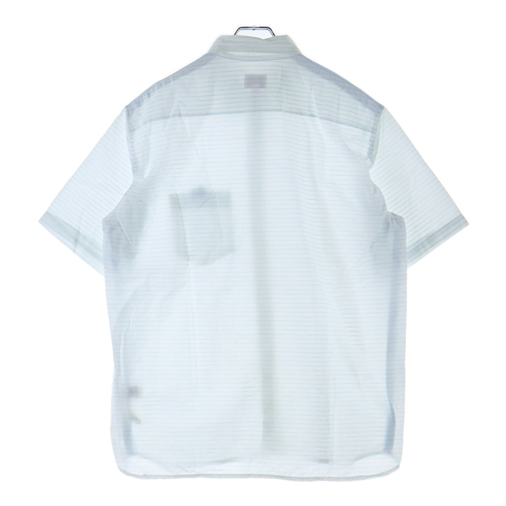 STUSSY(ステューシー) 00S OLD ボーダー ロゴ刺繍 ポケット 半袖 Tシャツ カットソー ホワイト