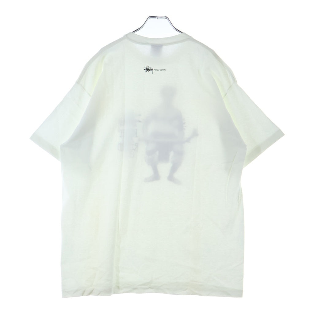 STUSSY(ステューシー) 90S OLD 紺タグ ROUGH&RUGGED GEAR フォトプリント 半袖 Tシャツ カットソー ホワイト
