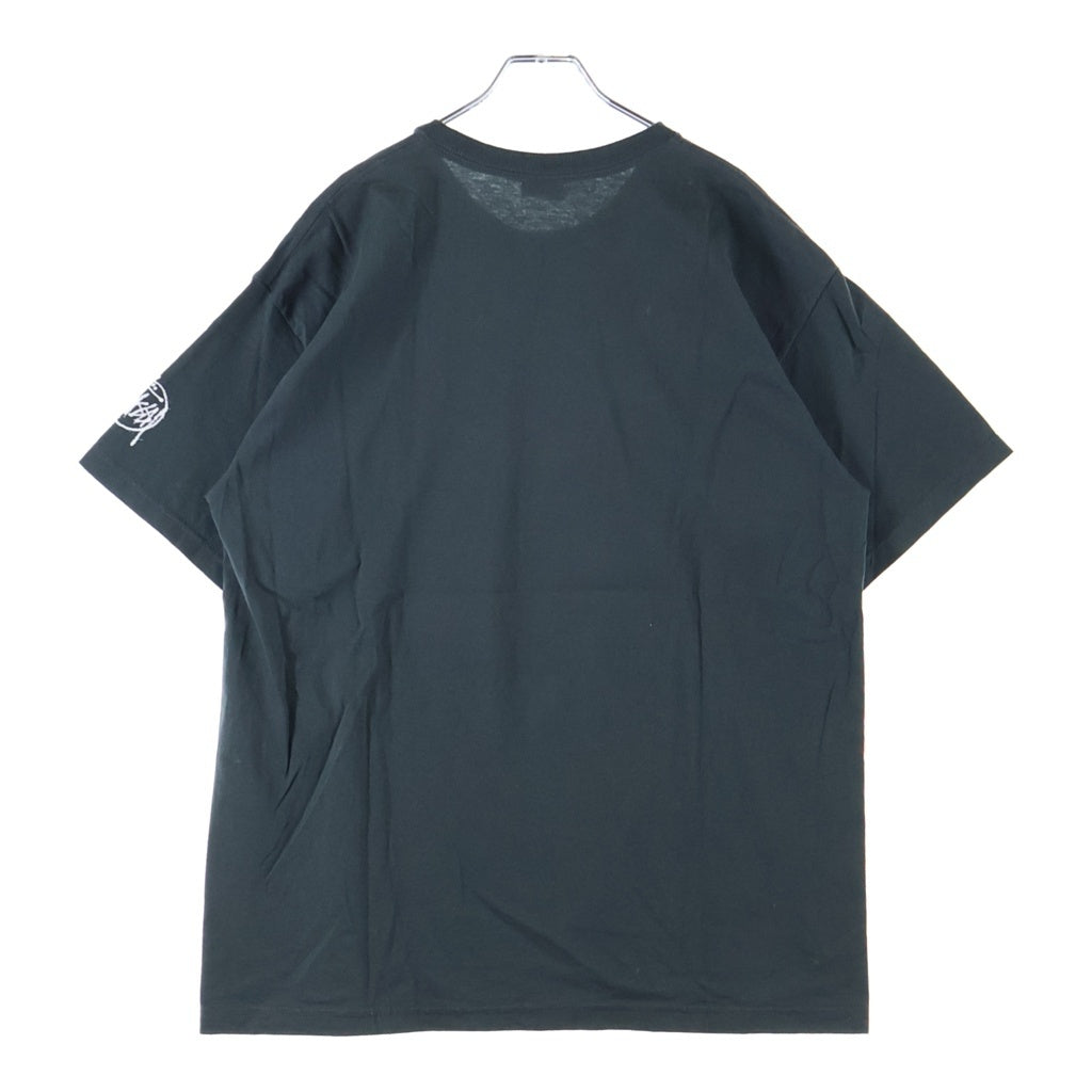STUSSY(ステューシー) 90S OLD 紺タグ USA製 セックスピストルズ STUSSY IN THE UK TOUR ロゴ プリント 半袖 Tシャツ カットソー ブラック