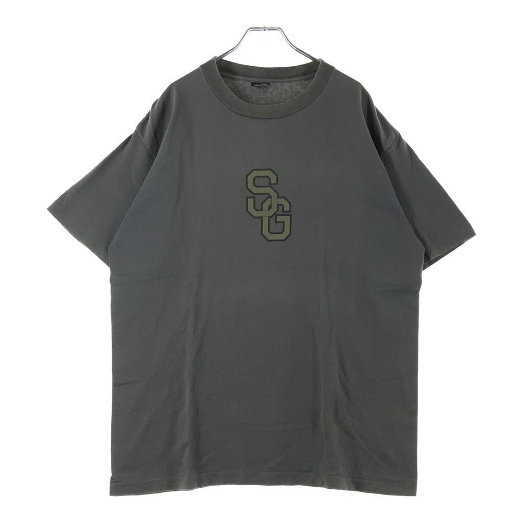STUSSY(ステューシー) 90S OLD STUSSY GEAR ロゴプリント 半袖 Tシャツ カットソー カーキ
