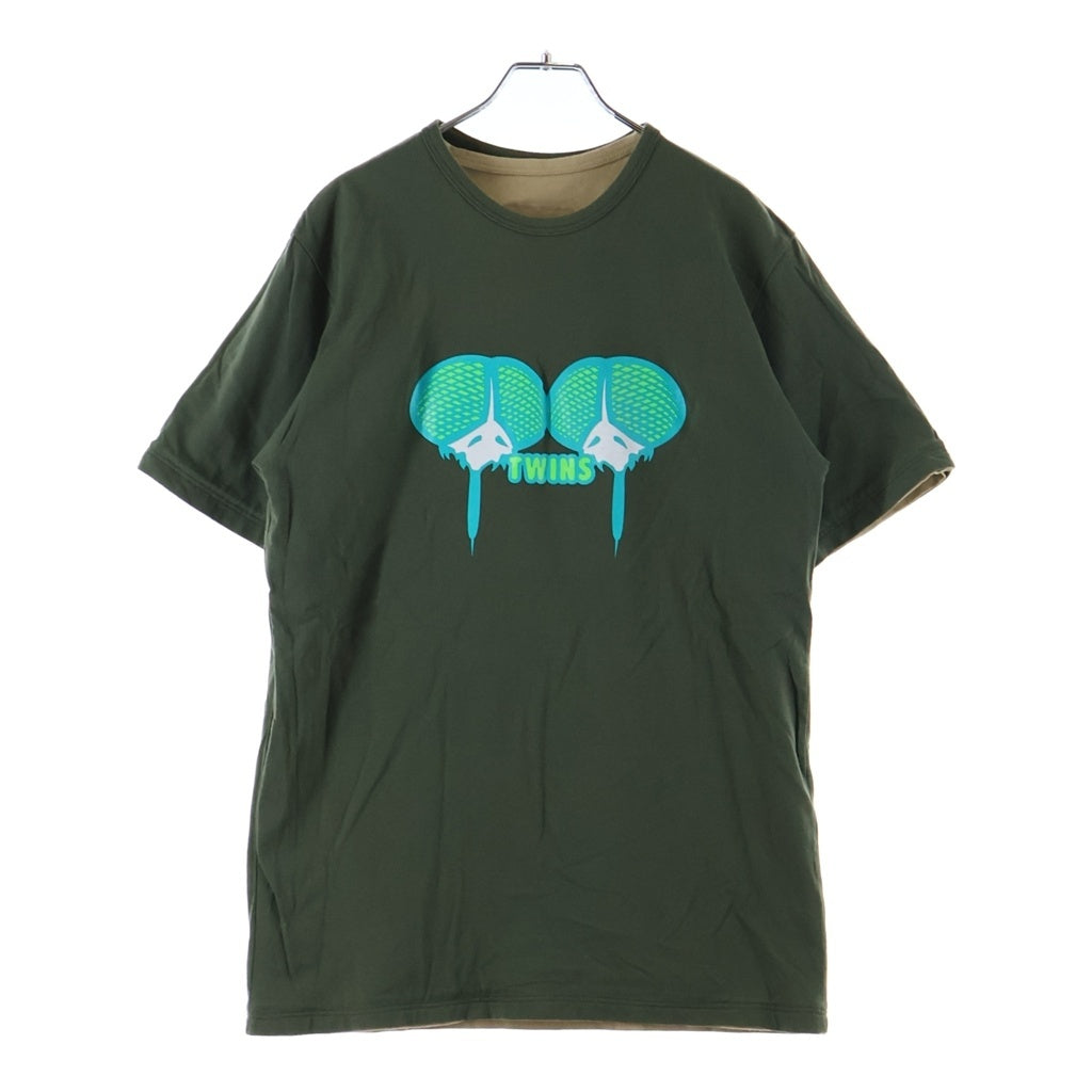 UNDERCOVER(アンダーカバー) 99AW アンビバレンス期 WE DON'T CARE リバーシブル プリント 半袖 Tシャツ カットソー ベージュ