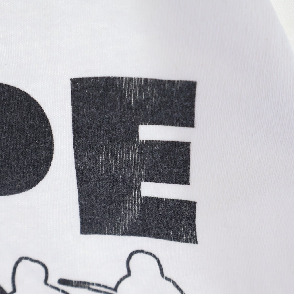 A BATHING APE(アベイシングエイプ) 90S NIGO初期 anvilタグ SHALL NEVER KILL APE ロゴ プリント 半袖 Tシャツ カットソー ホワイト