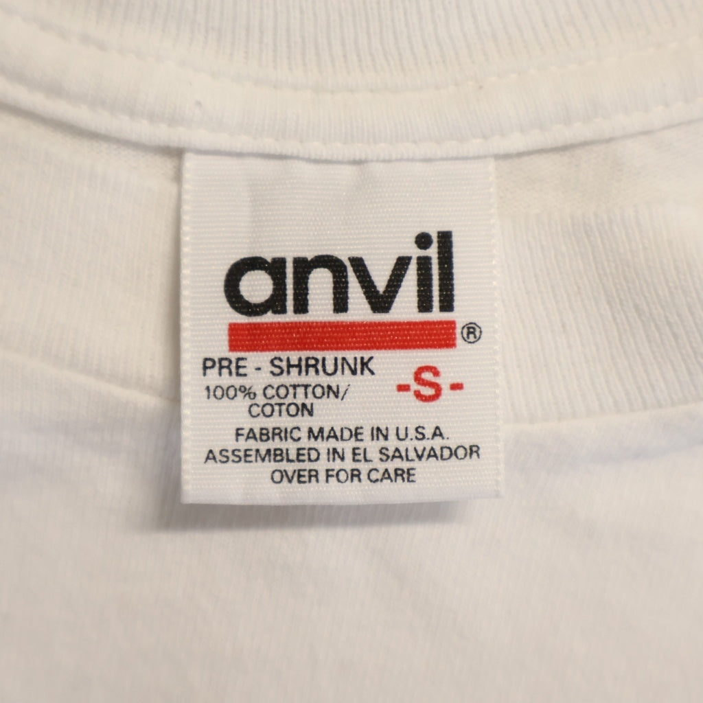 A BATHING APE(アベイシングエイプ) 90S NIGO初期 anvilタグ SHALL NEVER KILL APE ロゴ プリント 半袖 Tシャツ カットソー ホワイト