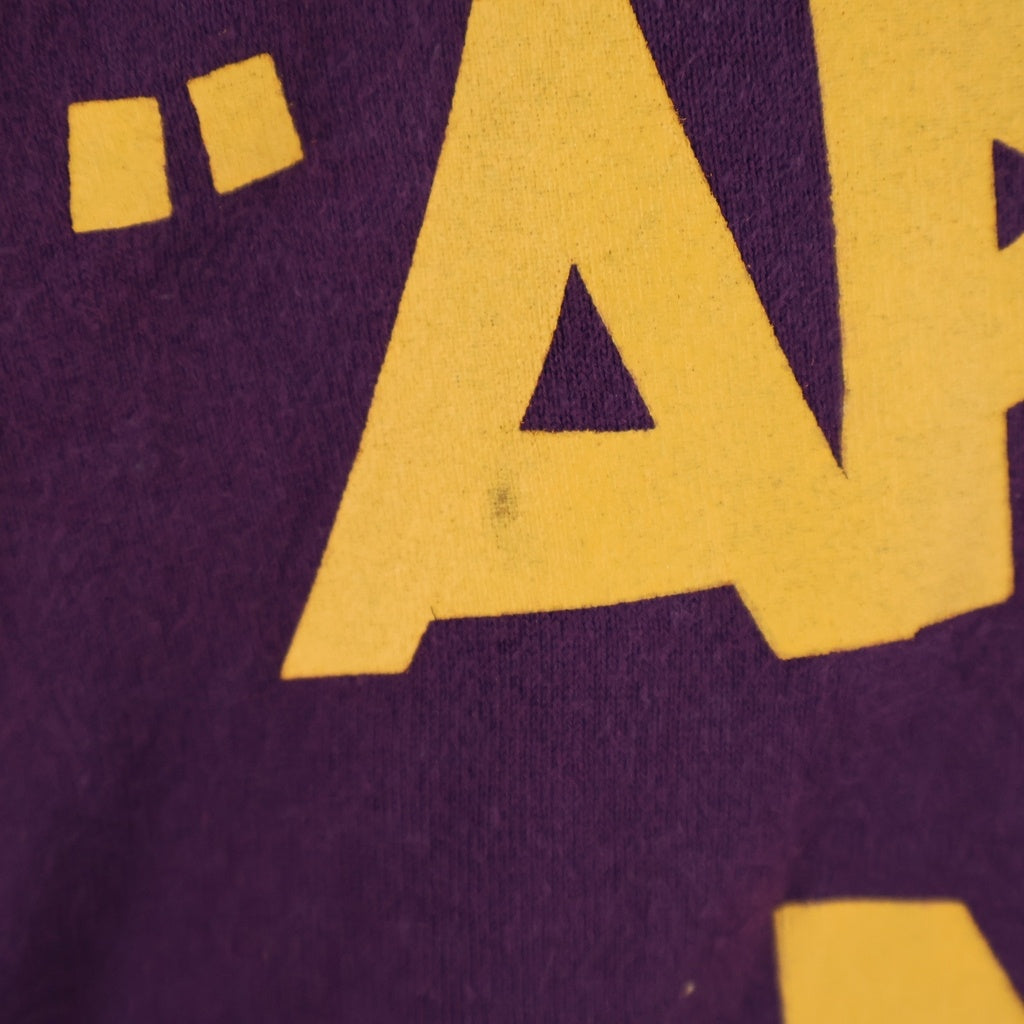 A BATHING APE(アベイシングエイプ) 90S SHALL NEVER KILL APE リバーシブル 半袖 Tシャツ カットソー パープル/イエロー