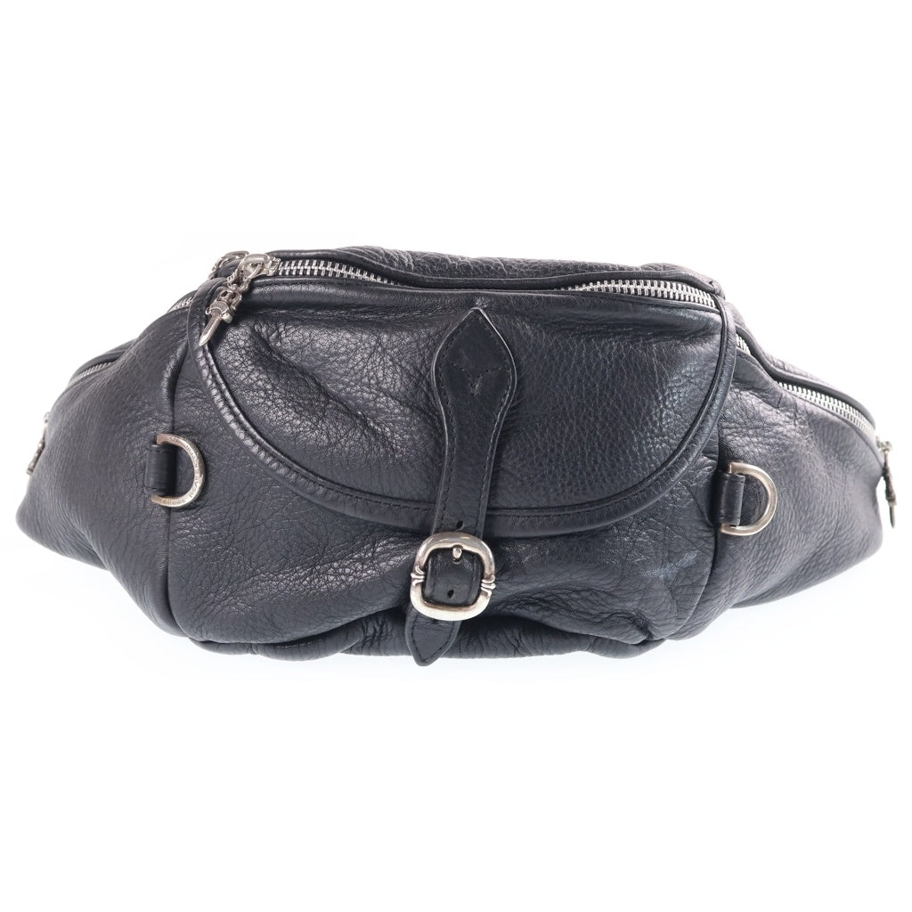 CHROME HEARTS(クロムハーツ) #1 SNAT PACK スナットパック ダガージップ ガンスリンガーベルト レザーウエストバッグ ブラック