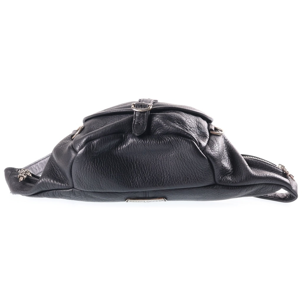 CHROME HEARTS(クロムハーツ) #1 SNAT PACK スナットパック ダガージップ ガンスリンガーベルト レザーウエストバッグ ブラック