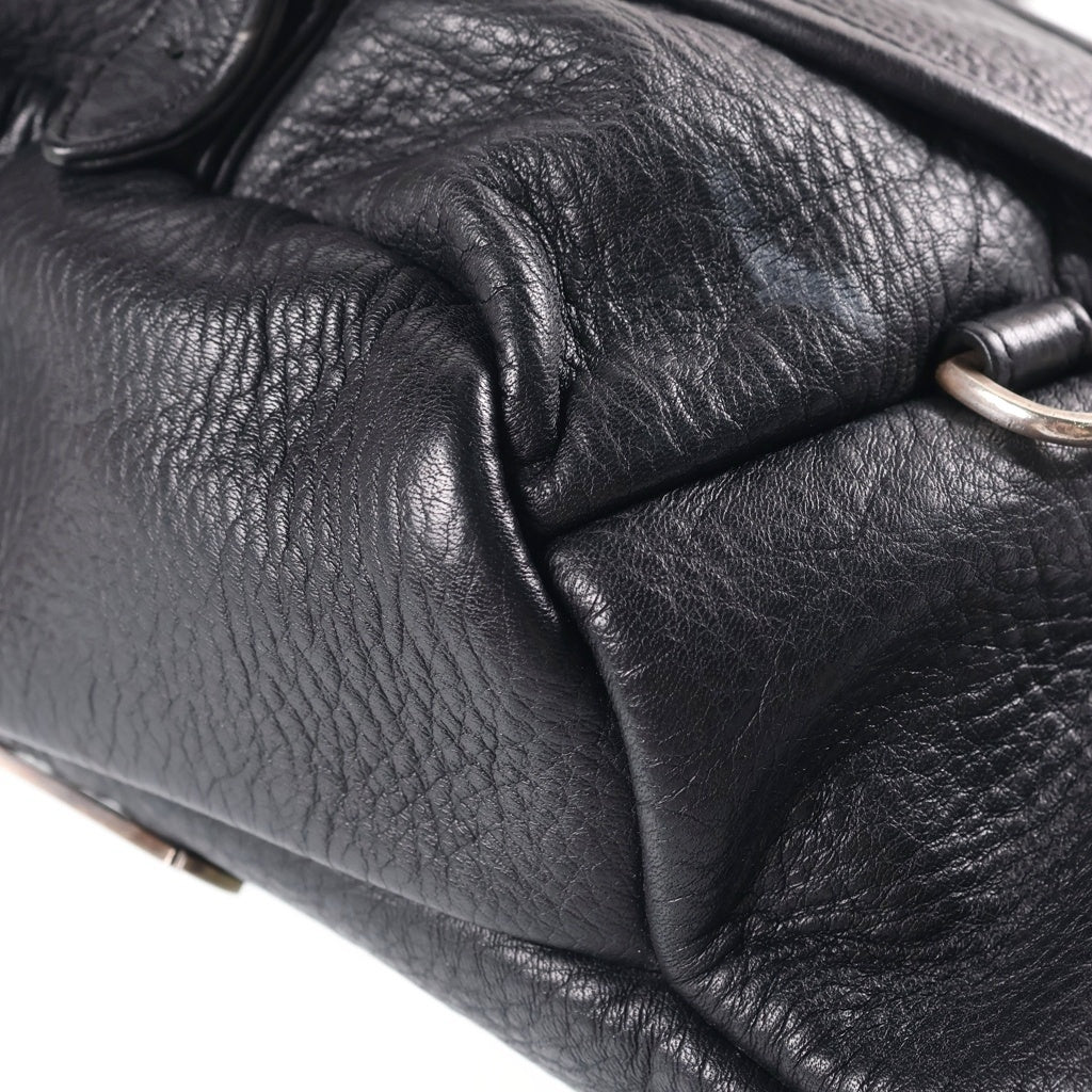 CHROME HEARTS(クロムハーツ) #1 SNAT PACK スナットパック ダガージップ ガンスリンガーベルト レザーウエストバッグ ブラック
