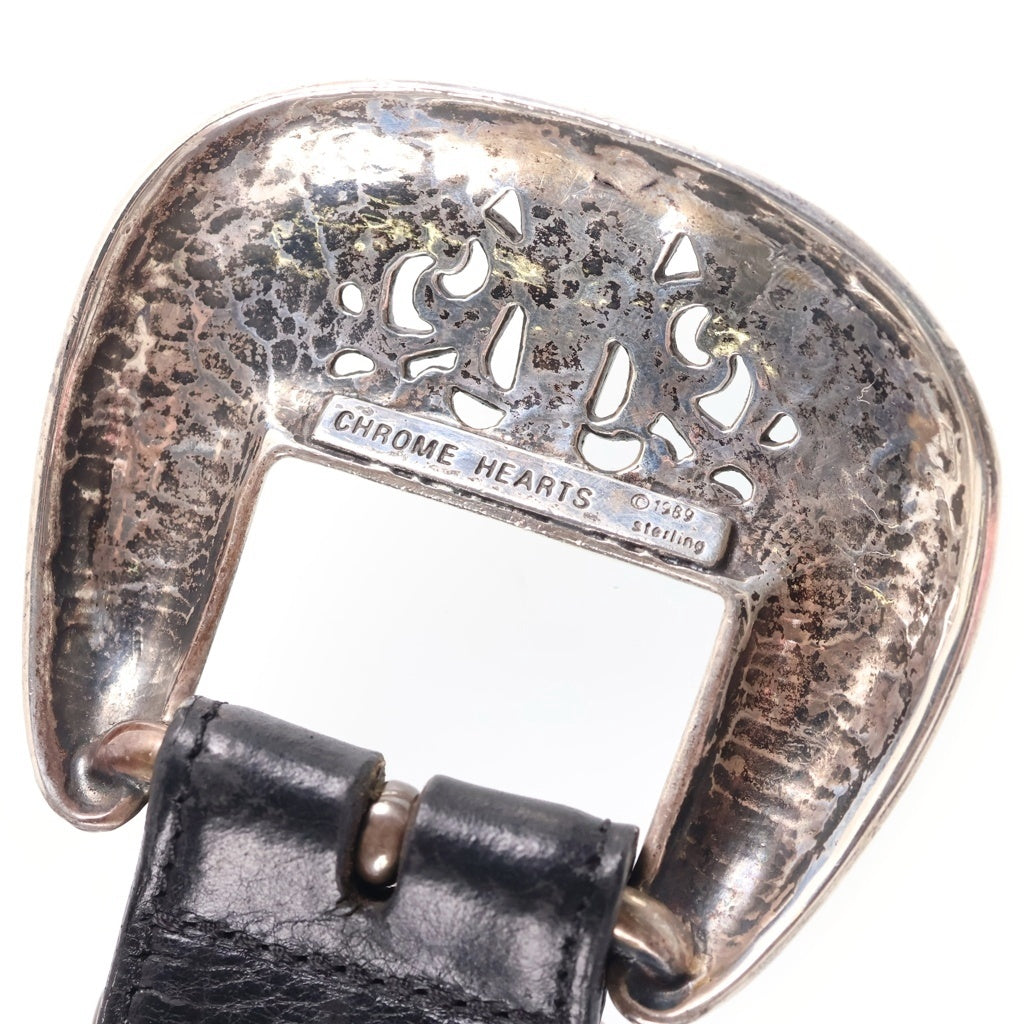 CHROME HEARTS(クロムハーツ) BLT CLASSIC 3PC クラシック3PC レザーベルト ブラック/シルバー